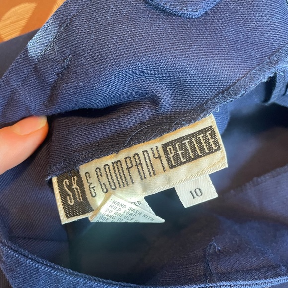SK & COMPANY Women’s Navy Blue Pencil Skirt Size 10 - Picture 3 of 3